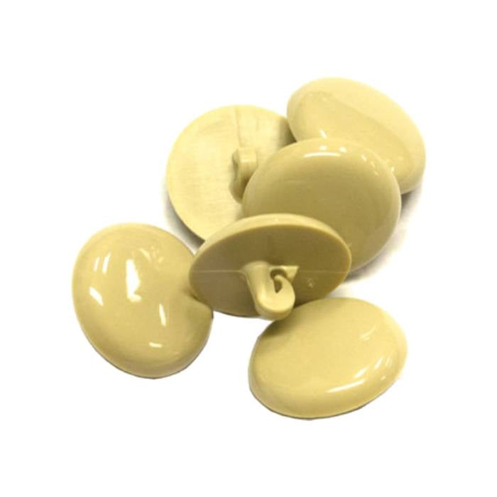 WPLDBB-5 1" (#40) Beige Plastic Dome Upholstery Button Image 1