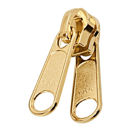 YKK® #10 Brass Double-Pull Zipper Slider Image 1