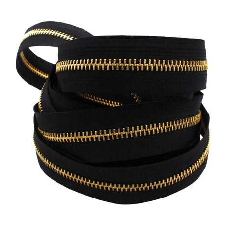 YKK® #10 Brass Zipper Chain Image 1
